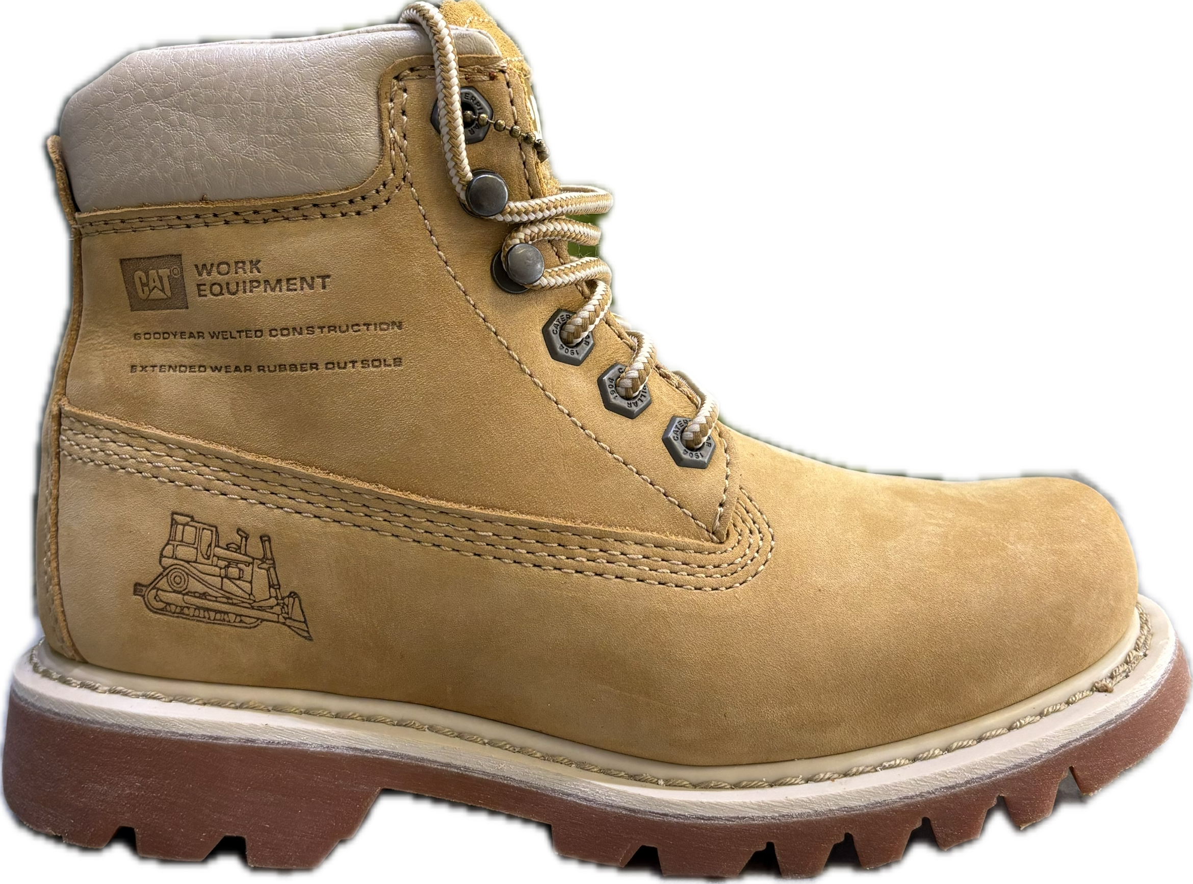 نیم بوت زنانه کاترپیلار Bruiser رنگ عسلی با طراحی مدرن و راحت